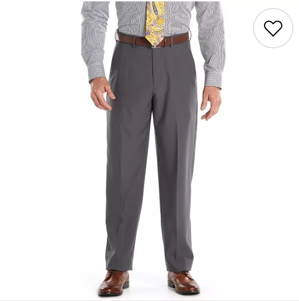 Men's Grey Dress Pants - Croft & Barrow - 44 X 32
